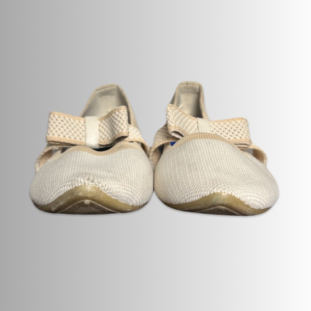 37. Rothy’s Style Off White Slip on Shoes, Top Bow, Adjustable Strap, Size 41. - Picture 2 of 8